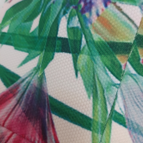 NWT Tropical V Plunge Neck Bodycon Midi Dress - Picture 10 of 10